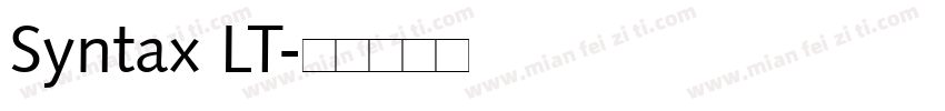 Syntax LT字体转换